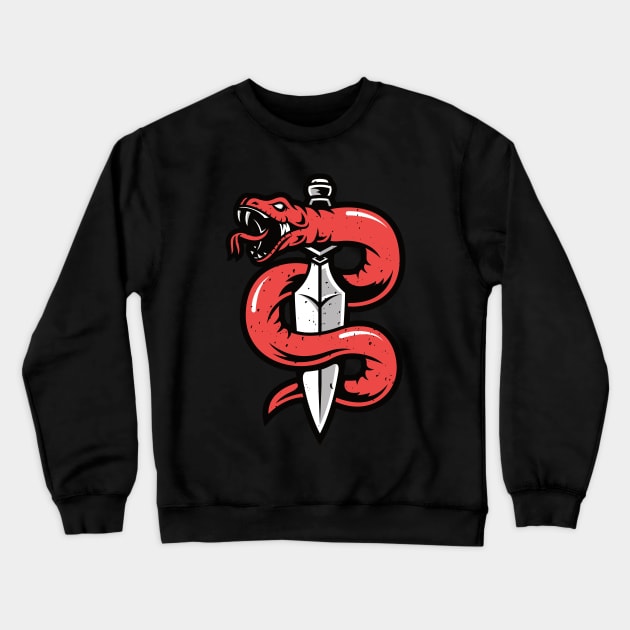 Snake and Dagger Crewneck Sweatshirt by aaroneccles